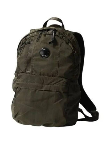 Lens Detail Nylon B Backpack Green - CP COMPANY - BALAAN 1