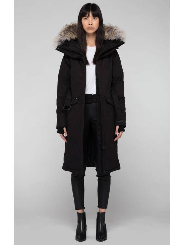 Morgan Coyote Fur Long Parka Black - NOBIS - BALAAN 3