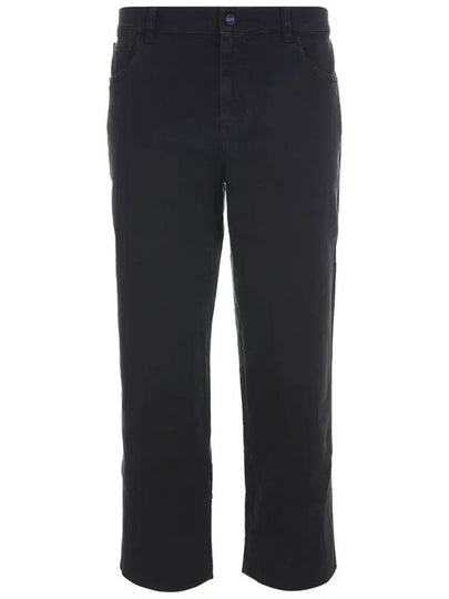 24SS UPKN039 K0703D 04 KNT Straight Cotton Black Pants - KITON - BALAAN 2