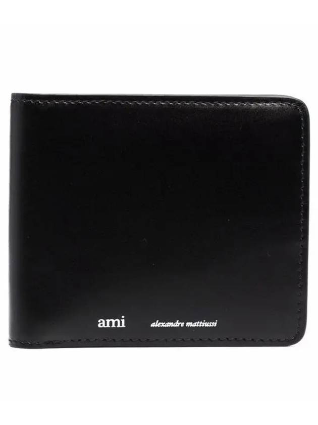Logo Bifold Wallet Black - AMI - BALAAN 2