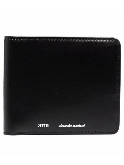 Logo Bifold Wallet Black - AMI - BALAAN 2