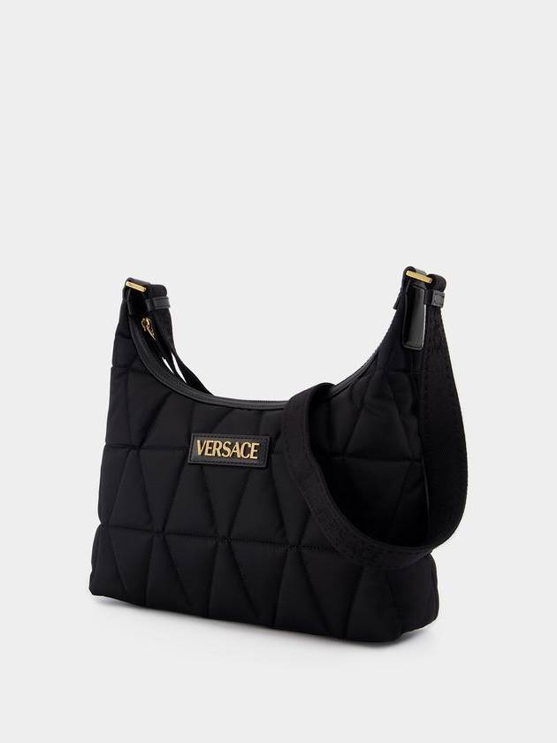 Hobo Shoulder Bag - Versace - Nylon - Black - VERSACE - BALAAN 2