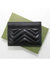 GG Marmont Matelasse 2 Tier Card Wallet Black - GUCCI - BALAAN 4