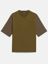 Men's Khaki Cotton TShirt BJT051CS 534S 3296 - NEIL BARRETT - BALAAN 2