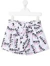 Kids Women All Over Logo Short Pants MS026945 001 - MSGM - BALAAN 2