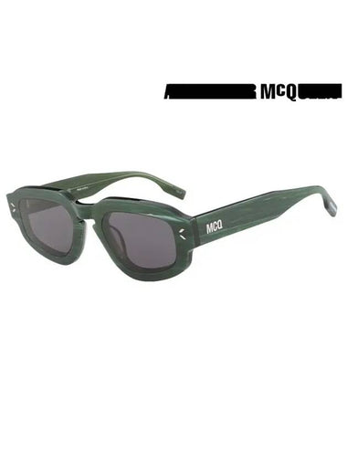 Eyewear Geometric Acetate Sunglasses Green - ALEXANDER MCQUEEN - BALAAN 1