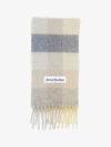 Check Mohair Muffler Vanilla Beige Lavender - ACNE STUDIOS - BALAAN 2