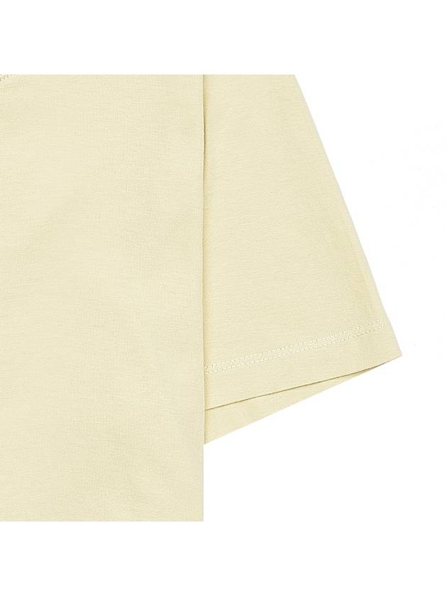 Baby Fox Patch Baby Short Sleeve T-Shirt Chalk Yellow - MAISON KITSUNE - BALAAN 6