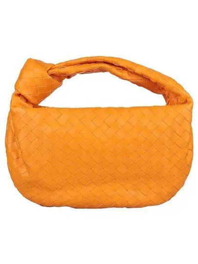 Teen Jodie Intrecciato Leather Tote Bag Orange - BOTTEGA VENETA - BALAAN 2