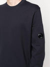 Diagonal Raised Fleece Sweatshirt Navy - CP COMPANY - BALAAN 6