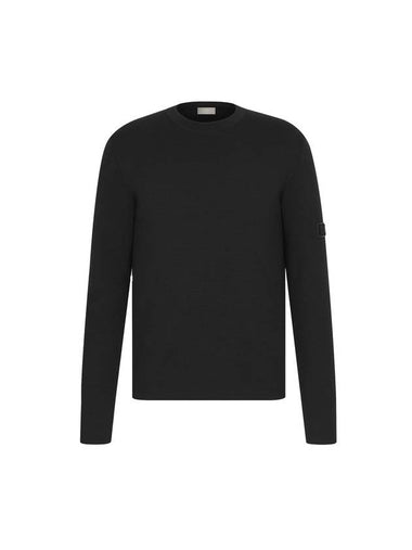 Patch Punto Milano Wool Sweatshirt Black - DIOR - BALAAN 1