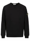 OLD Treatment Wappen Patch Crew Neck Sweatshirt Black - STONE ISLAND - BALAAN 2