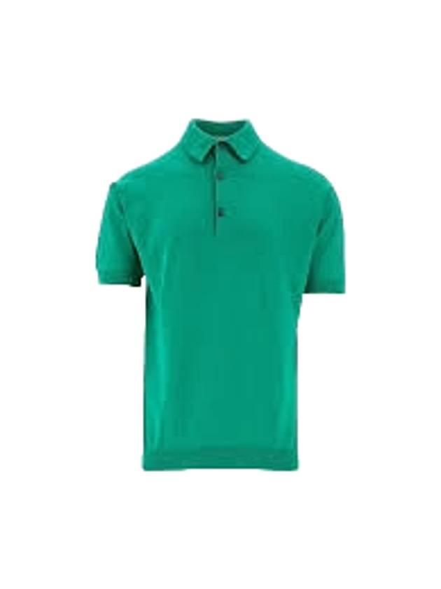 Adrian Cotton PK Shirt Green Flare - JOHN SMEDLEY - BALAAN 1