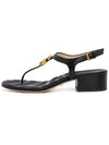 Women's Double G Sandals Black - GUCCI - BALAAN.