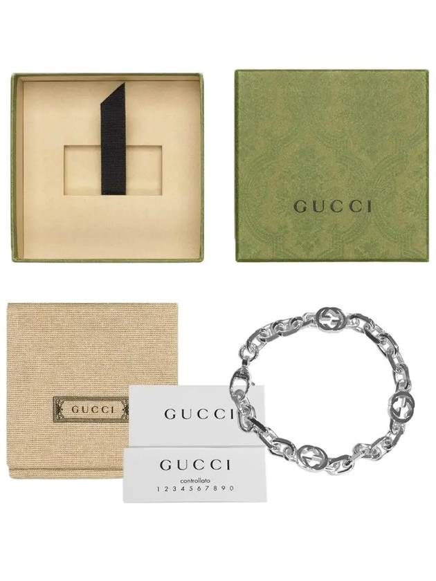 Interlocking G Chain Bracelet Silver - GUCCI - BALAAN 7