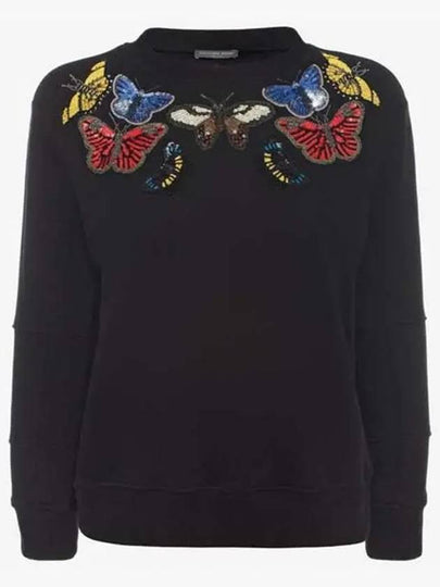 Spangle Patch Sweatshirt Black - ALEXANDER MCQUEEN - BALAAN 2