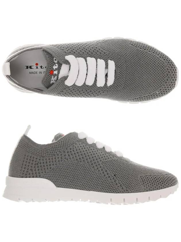 Women's Cashmere Low Top Sneakers Grey - KITON - BALAAN 2