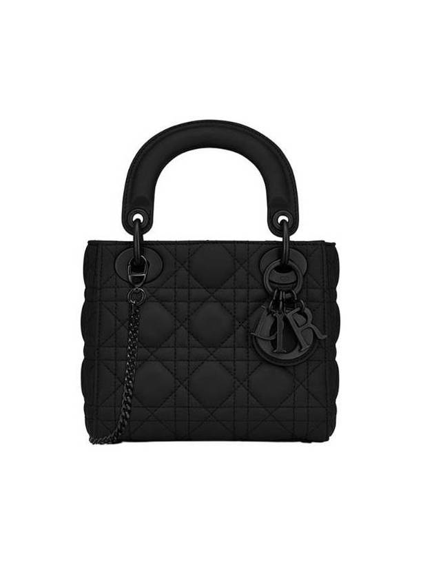 Lady Ultra Matte Cannage Calfskin Mini Bag Black - DIOR - BALAAN 1