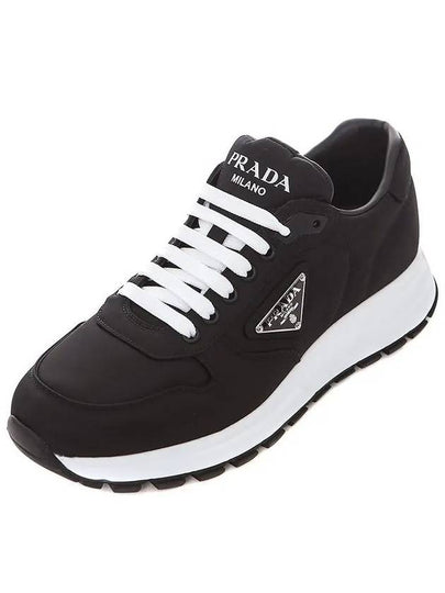 Prax 1 Re-Nylon Low Top Sneakers Black - PRADA - BALAAN 2