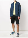 Wappen Patch Cotton Hooded Zip Up Marine Blue - STONE ISLAND - BALAAN 3