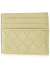 Intrecciato Leather Card Wallet Beige - BOTTEGA VENETA - BALAAN 3