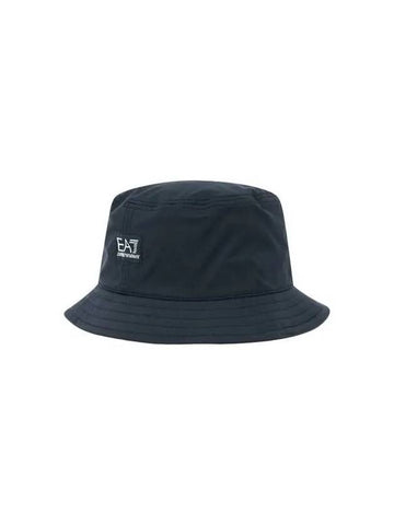 Men s EA7 Logo Patch Poly Bucket Hat Black 270539 - EMPORIO ARMANI - BALAAN 1