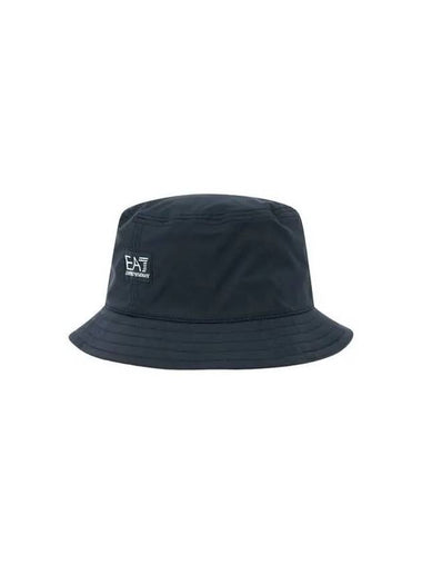 Men s EA7 Logo Patch Poly Bucket Hat Black 270539 - EMPORIO ARMANI - BALAAN 1