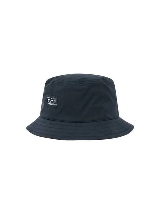 Men s EA7 Logo Patch Poly Bucket Hat Black 270539 - EMPORIO ARMANI - BALAAN 1