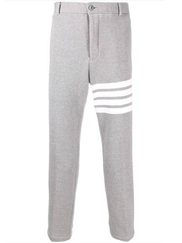 4 Bar Chino Cotton Straight Pants Grey - THOM BROWNE - BALAAN 2