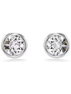 Imber Crystal Stud Earrings Silver - SWAROVSKI - BALAAN 1