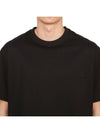 Gradient Embossed Back Logo Short Sleeve T-Shirt Black - WOOYOUNGMI - BALAAN 6