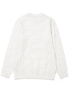 Men s viscose logo lettering jacquard knit WHITE - 20THHOLE - BALAAN 2