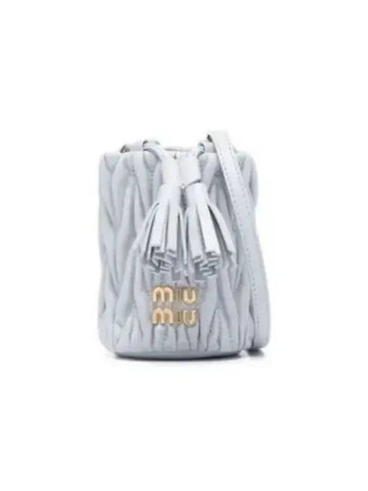 Matelasse Mini Bag Grey - MIU MIU - BALAAN 2