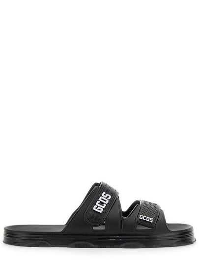 logo slippers black - GCDS - BALAAN 2