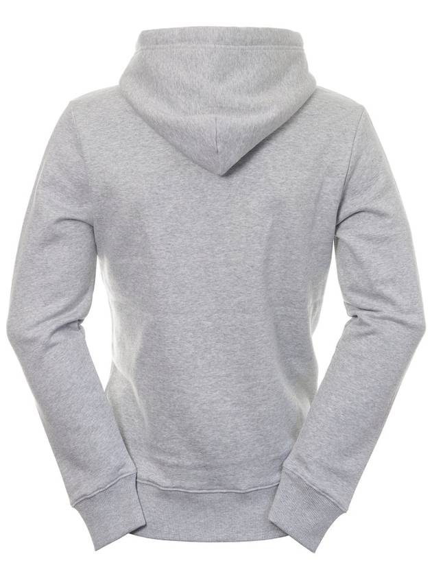 Alpha Logo Print Hoodie Light Grey Melange - J.LINDEBERG - BALAAN 3