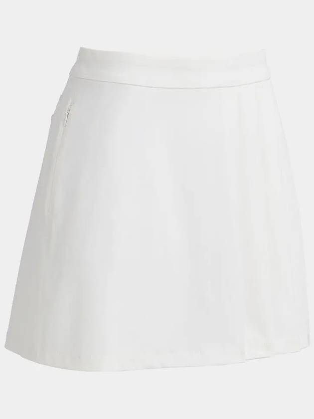 Women's Side Pleat Luxe 4-Way Stretch Twill Skirt White - G/FORE - BALAAN 3