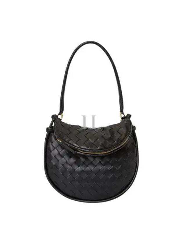 Intrecciato Gemelli Small Shoulder Bag Grey - BOTTEGA VENETA - BALAAN 2