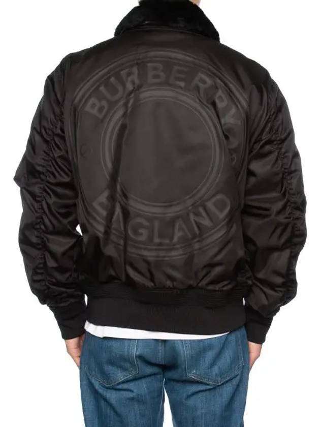 Logo sharing bomber jacket black 8041381 - BURBERRY - BALAAN 6