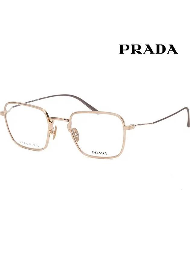 eyewear titanium glasses gold - PRADA - BALAAN 5