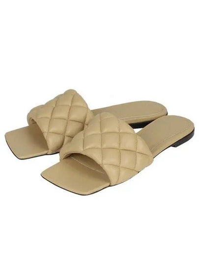 Padded Quilted Slippers Cane Sugar - BOTTEGA VENETA - BALAAN 2