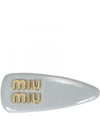 patent leather hair clip cornflower blue - MIU MIU - BALAAN 2