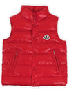 Kids TIB Logo Patch Padded Vest Red 1A12620 68950 455 - MONCLER - BALAAN 3