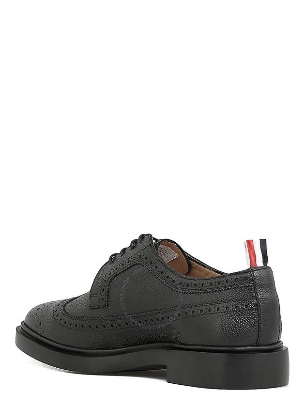 Men's Classic Long Wing Brogue Lace Up Brogue Shoes Black - THOM BROWNE - BALAAN 4