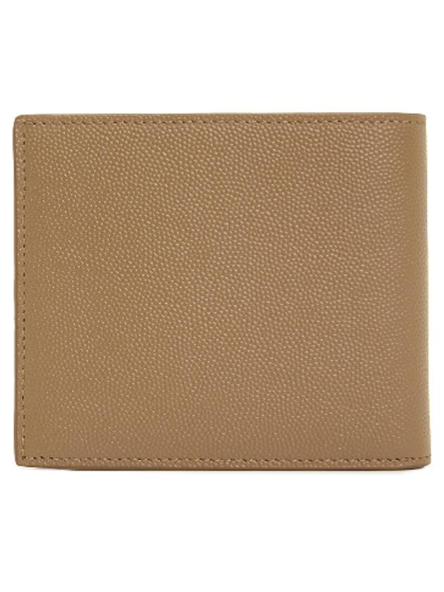 East West Leather Half Wallet Teak Wood - SAINT LAURENT - BALAAN 3