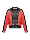 J Clay Shiny Ripstop Biker Jacket Black Red - DIESEL - BALAAN 2