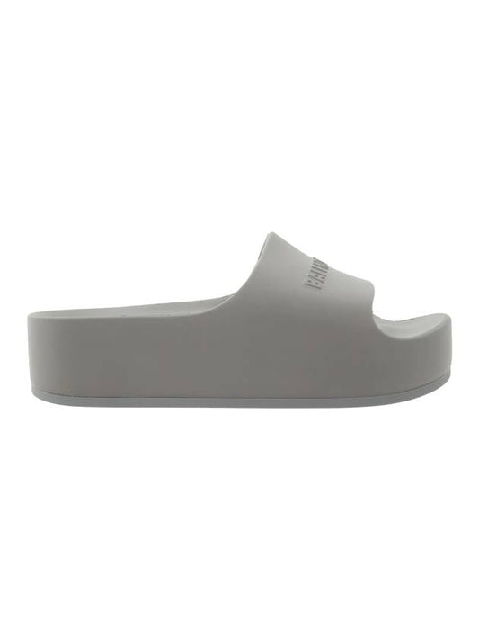 Chunky Platform Slide Slippers Grey - BALENCIAGA - BALAAN 1