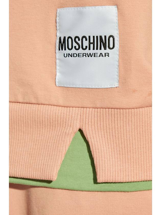 Moschino Sweatshirt From The Underwear Line, Women's, Pink - MOSCHINO - BALAAN 5