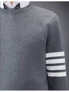 4 Bar Armband Milano Stitch Knit Top Mid Grey - THOM BROWNE - BALAAN 6