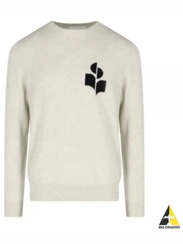 Men's Evans Logo Sweatshirt Light Grey - ISABEL MARANT - BALAAN 2