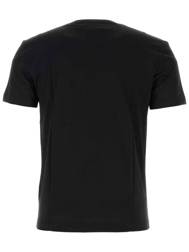 Logo Patch Crew Neck Cotton Short Sleeve T-Shirt Black - DOLCE&GABBANA - BALAAN 3